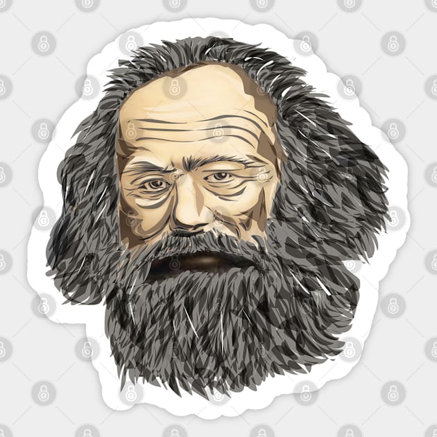 Karl Marx Sticker by TambuStore